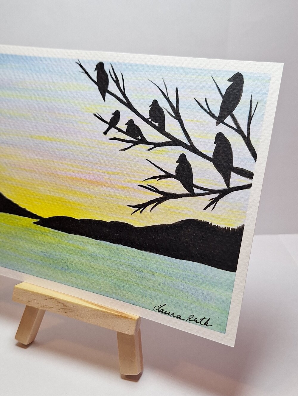 "The Isles" Hand-painted gouache painting - Picture 7 of 11